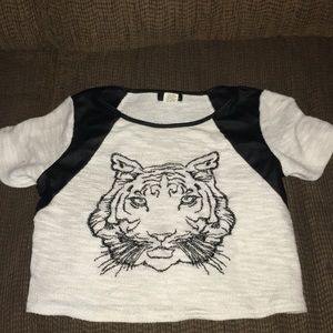 Tiger crop top